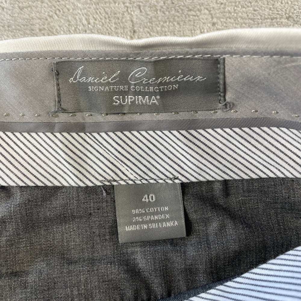 Daniel Cremieux Signature Chino Shorts Men 40 Beige Supima Casual Minimalist - Picture 2 of 8